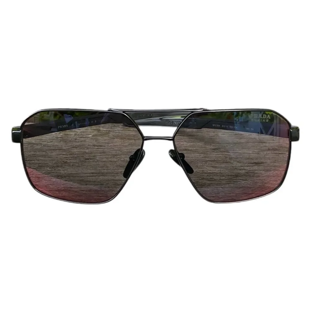 NIB Prada Linea Rossa PS 55WS (1BO10A) Matte Black Sunglasses w/Case Designer
